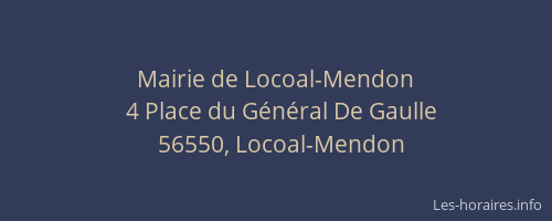 Mairie de Locoal-Mendon