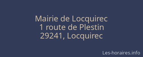 Mairie de Locquirec