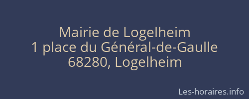 Mairie de Logelheim