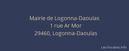 Mairie de Logonna-Daoulas