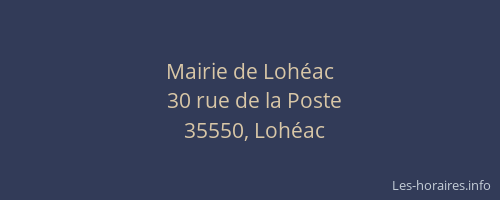 Mairie de Lohéac