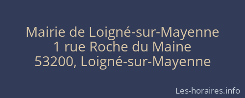 Mairie de Loigné-sur-Mayenne
