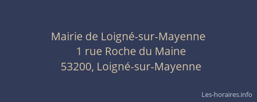 Mairie de Loign&eacute;-sur-Mayenne