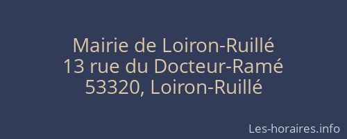 Mairie de Loiron-Ruillé