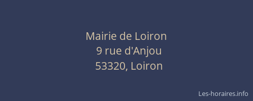 Mairie de Loiron