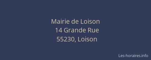 Mairie de Loison