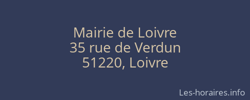 Mairie de Loivre