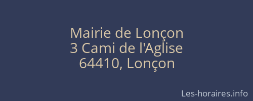 Mairie de Lonçon