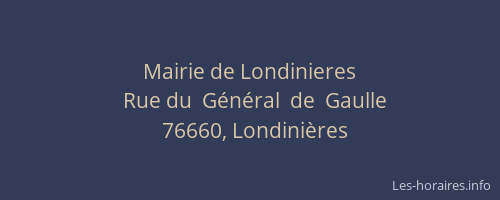 Mairie de Londinieres