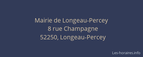 Mairie de Longeau-Percey