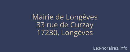 Mairie de Longèves
