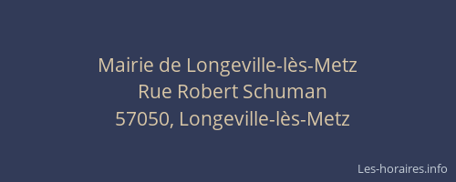 Mairie de Longeville-l&egrave;s-Metz