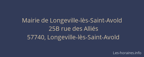 Mairie de Longeville-lès-Saint-Avold