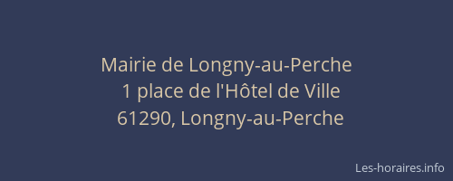 Mairie de Longny-au-Perche