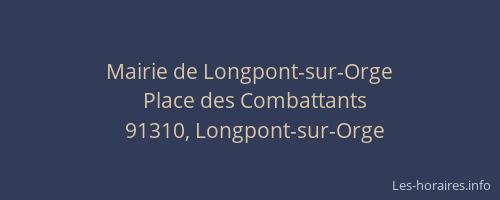 Mairie de Longpont-sur-Orge