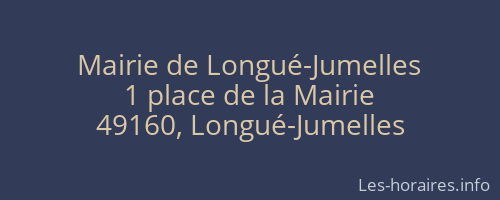 Mairie de Longué-Jumelles
