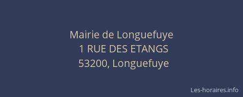 Mairie de Longuefuye