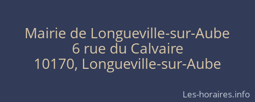 Mairie de Longueville-sur-Aube