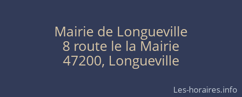 Mairie de Longueville