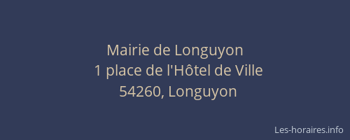 Mairie de Longuyon