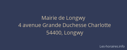 Mairie de Longwy