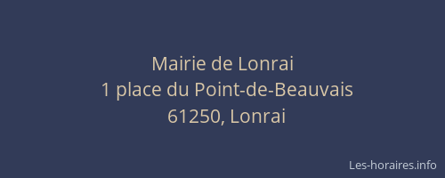 Mairie de Lonrai