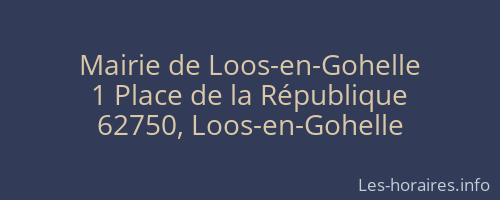 Mairie de Loos-en-Gohelle