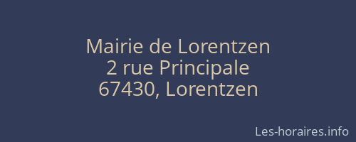 Mairie de Lorentzen