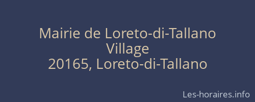 Mairie de Loreto-di-Tallano