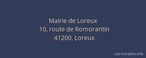 Mairie de Loreux