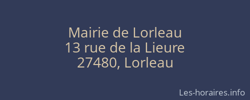 Mairie de Lorleau
