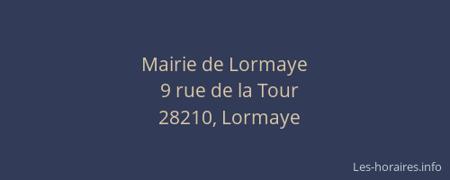 Mairie de Lormaye