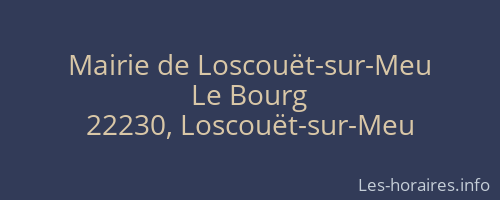 Mairie de Loscouët-sur-Meu