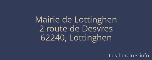 Mairie de Lottinghen