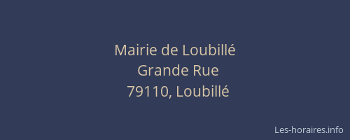 Mairie de Loubill&eacute;