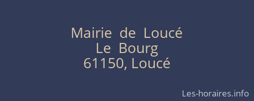 Mairie  de  Loucé
