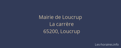 Mairie de Loucrup