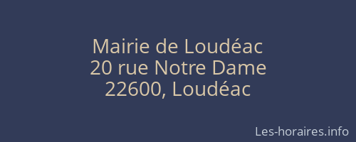 Mairie de Loudéac
