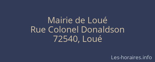 Mairie de Loué