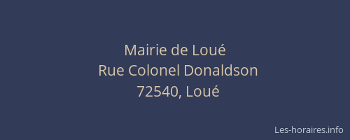Mairie de Lou&eacute;
