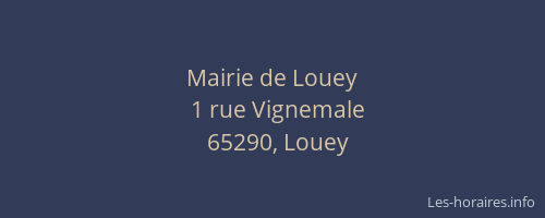 Mairie de Louey