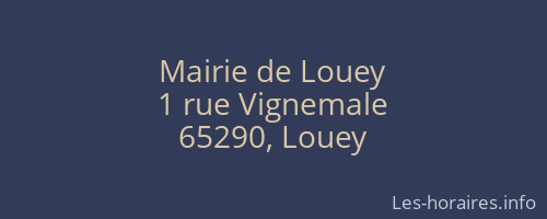 Mairie de Louey