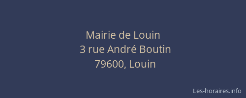 Mairie de Louin