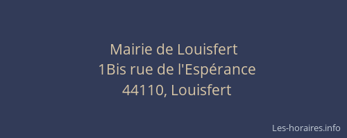 Mairie de Louisfert
