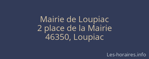 Mairie de Loupiac