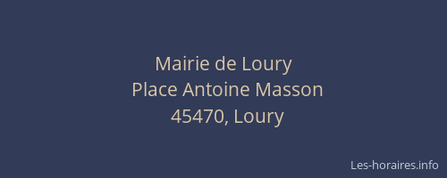 Mairie de Loury