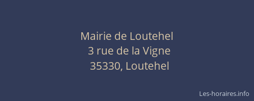 Mairie de Loutehel