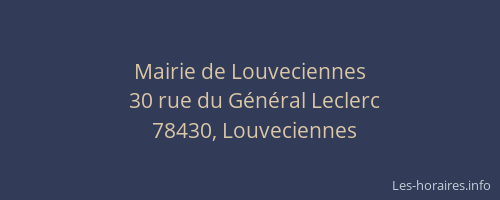 Mairie de Louveciennes