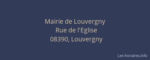 Mairie de Louvergny