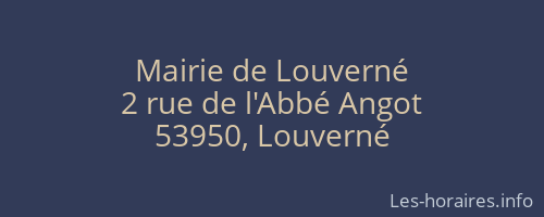 Mairie de Louverné